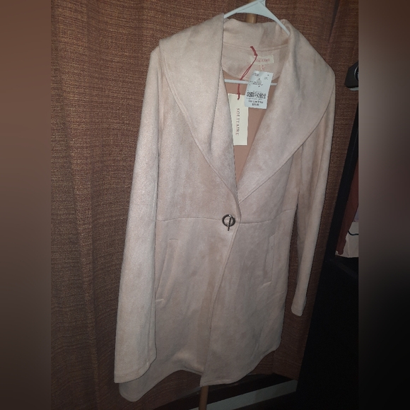 Solitaire Ivory Women's Trench Coat - Picture 2 of 5